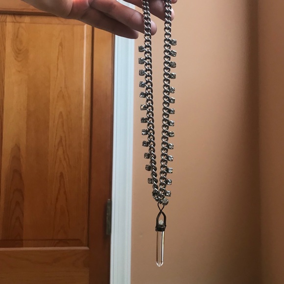 Rhinestone quartz choker - Picture 3 of 3